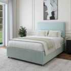 Bedmaster Duckegg Linen 2 Drawer Divan Base And Valencia Headboard Single