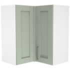 Wickes Ohio Reed Green L-Shape Corner Wall Unit - 625mm