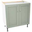 Wickes Ohio Reed Green Shaker Base Unit - 800mm