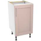Wickes Ohio Dusky Pink Shaker Base Unit - 450mm