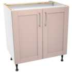 Wickes Ohio Dusky Pink Shaker Base Unit - 800mm