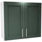 Wickes Ohio Forest Green Shaker Wall Unit - 800mm