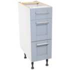 Wickes Ohio Hazy Blue Shaker Drawer Unit - 300mm