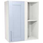 Wickes Ohio Hazy Blue Shaker Corner Wall Unit - 600mm