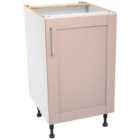 Wickes Ohio Dusky Pink Shaker Base Unit - 500mm