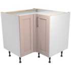 Wickes Ohio Dusky Pink Shaker Corner Base Unit - 925mm