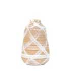 Crossland Grove Bastia Vase Large Reactive Brownwhite 170X170X265Mm