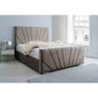 Eleganza Marco Plush Single Bed Frame - Grey
