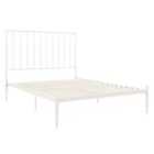 Giulia Modern Metal Bed White - Double