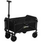 Outsunny 41L Festival Trolley, 60kg Heavy Duty Folding Trolley Cart, Black