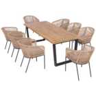 Rowlinson Oslo 8 Seat Dining Set