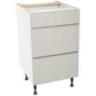 Wickes Madison Gloss Stone Drawer Unit - 500mm