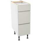 Wickes Madison Gloss Stone Drawer Unit - 300mm
