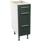 Wickes Ohio Forest Green Shaker Drawer Unit - 300mm