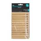 JVL 24 Piece Wooden Dolly Pegs - Brown - One Size