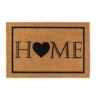 JVL Eco-Friendly Latex Backed Coir Entrance Doormat, 60x90cm - Heart Home Welcome