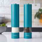 Cooks Professional Electric Salt and Pepper Mill Set Teal