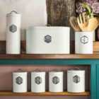 Cooks Professional 7-Piece Kitchen Storage Set - White/Silver