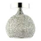 Modern Polished Chrome Ceiling Light Fitting with Twisting Metal Shade