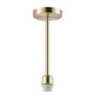 Classic Satin Gold Ceiling Light Fixture to Showcase Lamp Shades
