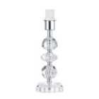 Contemporary and Chic Clear K9 Crystal Glass Table Lamp Base with Faceted Moulds