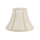 Traditional Empire Shaped Small 8" Lamp Shade in Silky Cream Cotton Fabric
