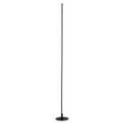 Modern Sleek Stick Style LED Standard Floor Lamp in Matt Black with Foot Dimmer
