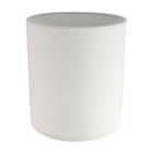Contemporary and Elegant Ivory White Linen Fabric 18cm High Cylinder Lamp Shade