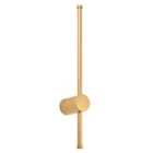Modern and Sleek Stick Style Ambient LED Wall Light Fitting in Plated Brush Gold