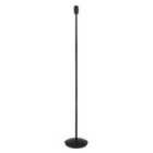 Contemporary and Sleek Matt Black Metal Floor Lamp Base with Inline Switch