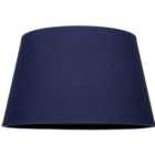Traditional 14 Inch Navy Blue Linen Drum Table/Pendant Lampshade 60w Maximum