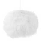 Modern and Distinctive Small Real White Feather Decorated Pendant Light Shade