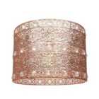 Polished Copper Acrylic Gem Moroccan Style Chandelier Pendant Light Shade