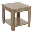 AVF 50cm x 45cm Calibre Side Table - Rustic Oak