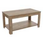 AVF 90cm x 50cm Calibre Coffee Table - Rustic Oak
