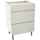 Wickes Madison Gloss Stone Drawer Unit - 600mm