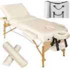 Tectake 3 Zone Massage Table Somwang W/ Bolster Set