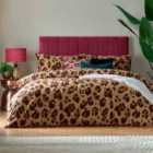 Furn. True Leopard Printed King Duvet Cover Set Multicolour