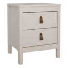 Furniture To Go Barcelona Bedside Table 2 Drawers In Cashmere