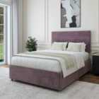 Bedmaster Mauve Naples Velvet 2 Drawer Divan Base And Milan Headboard Single