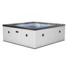 Wave Garda 6-Person Eco Foam Hot Tub Integrated Heater Pebble White