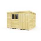 DIY Sheds 10 x 8 Pent Shed Double Door