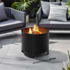 Sunjoy 51cm x 51cm Outdoor Steel Fire Pit with Fire Poker