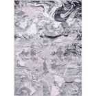 Solarius Modern Abstract Area Rug ? Stylish Abstract Patterns For Trendy Homes Silver 160x230cm