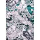 Solarius Modern Abstract Area Rug ? Stylish Abstract Patterns For Trendy Homes Aqua 120x170cm
