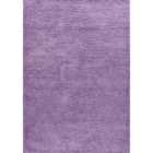 Modern Plain Soft Shaggy Rug For Living Rooms - Stylish Area Rugs Lilac 120x170cm