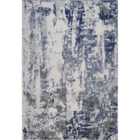 Modern Styra Abstract Area Rugs Luxury For Bedroom, Living Room, And Hallway Navy 120x170cm