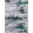 Onyx Modern Abstract Area Rug ? Stylish Sprayed Design For Elegant Interiors Aqua 200x290cm