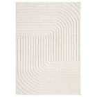 Aya Living Room Area Rug - Arches Pattern Wabi Sabi Cream 080x150cm