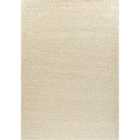 Modern Plain Soft Shaggy Rug For Living Rooms - Stylish Area Rugs Ivory 160x230cm